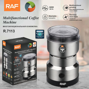 Electric Coffee Grinder 220V Mini Spice Grinder with 4 Stainless Steel Blades 300ml Fast Grinding Coffee Mill Grinder One Button Operation Portable Mill Grinder Electric Coffee Grinder for Home Kitchen