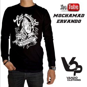 Kaos Lengan Panjang Pria Eid Mubarak Dengan Ceria Ramadhan Distro Terbaru