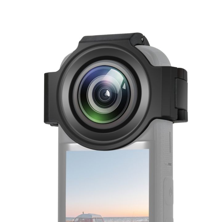 PULUZ Roterende Premium Lens Guard voor Insta360 X4 Lens Protector, Optisch Glas Materiaal Twist-Lock Lens Beschermhoes Valbestendig Stofdicht voor Insta 360 X4 Action Camera Lens Cap Accessoires
