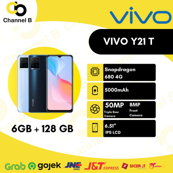 Handphone Vivo Y21T Ram 6/128GB - Garansi Resmi