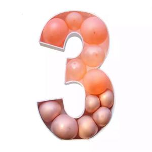 Creative DIY Latex Number Balloon Box Display Stand Party Decoration Set For Birthday Wedding Party Decorations