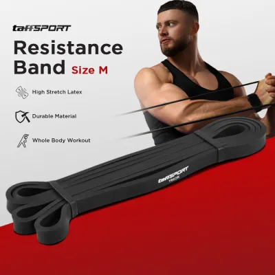 Resistance Band Stretching Olahraga Pull Up Fitness Workout - Y66OR - Black