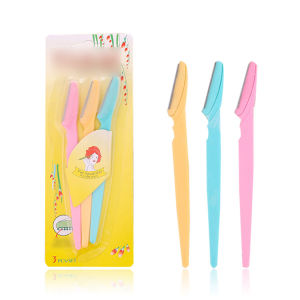 Combo 3 Dao Cạo Lông Mày Thép Không Gỉ Tiện Dụng Tỉa Gọn Chân Mày Làm Đẹp