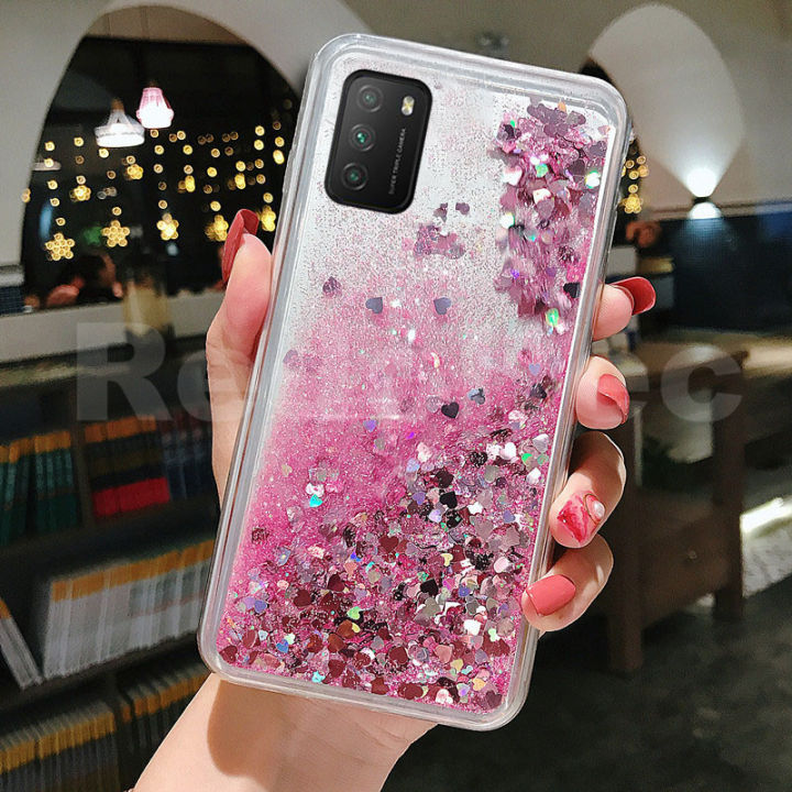 Case For Xiaomi Poco M3 Poco M3 Pro 5G Liquid Quicksand Glitter