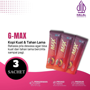 Kopi Jantan Pria Kuat Tahan Lama Penambah Stamina G-Max Coffe Gingseng