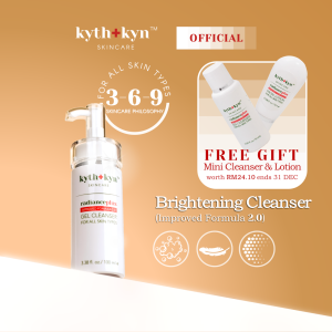 kyth+kyn Brightening Cleanser (100ml) | Niacinamide Glycerin Lactobionic Acid (Exp: 01/2028)