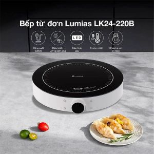 Bếp điện từ đơn Lumias Korea LK24-220B điều khiển cảm ứng và núm vặn cơ 9 mức nhiệt khóa trẻ em hẹn giờ- Hàng chính hãng bảo hành 12 tháng | Sanhangre