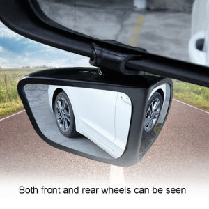 【In Stock】2pcs 360-Degree High-Definition Car Blind Spot Mirror Rotatable And Adjustable 2 Side Wide-Angle Exterior Car Rearview Mirror Parking Mirror