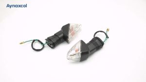 Motorcycle Front Rear Turn Signal Indicator Lights Replaces for KAWASAKI ZX-6RR KLE500 KLE 650 KLR650 -Clear
