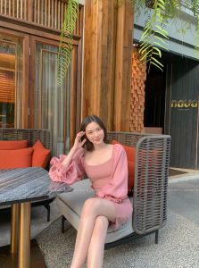 🌸Flora Dress - เดรสสั้นแขนพอง RTW.K