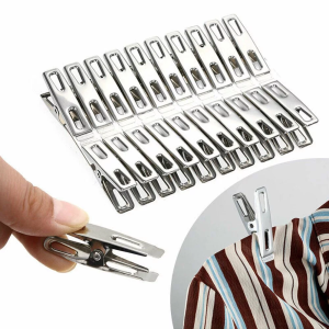 10/20 Pcs Hook Clips Multi-Purpose Stainless Steel Non-Marking Clothes Durable Metal Clamp Hooks