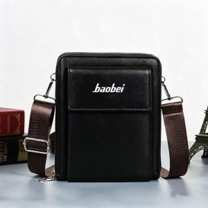 KENBAGS#1107 Crossbody shoulder for Men features long adjustable shoulder strap for crossbody single shoulder wear.