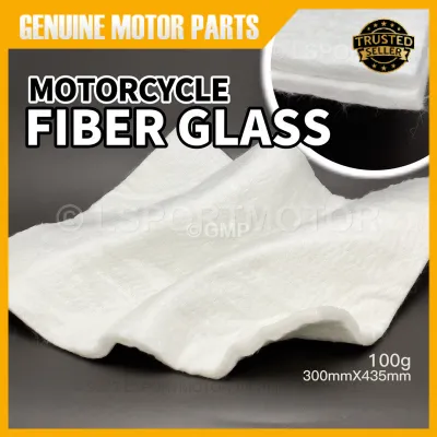 100G 🔥 MOTORCYCLE EXHAUST FIBER GLASS (BIG- 300MMX435MM) 100G RACING MUFFLER PIPE EKZOS FIBERGLASS UNIVERSAL KAIN BALUT