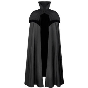 Mens Jacquard Long Cloak Medieval Cape Steampunk Windbreaker Lord Samurai Cosplay Overcoat Halloween Role Play Costume