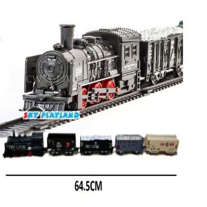 Kereta api Rail King Electric Classical Train Track for Kids Boys Toy train set with tracks Kereta Api Mainan Budak Lelaki 儿童火车玩具(1816)