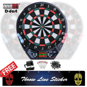 ONE80 ELITE LED DISPLAY STANDARD DART BOARD ELECTRONIC SOFT TIP DARTBOARD 15.5 INCH SOFT TIP DART BOARD