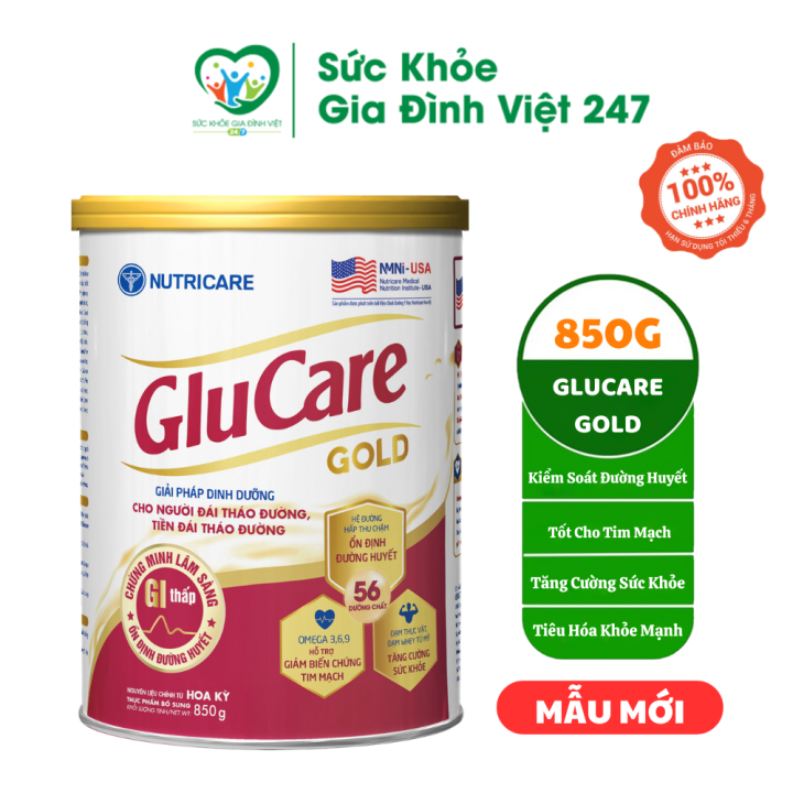 Sữa bột Glucare Gold dành cho người tiểu đường (900g)