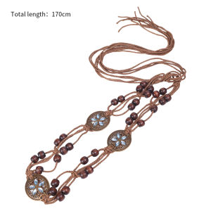 X.z. Moonligh】เข็มขัดเชือกคาดเอวลายผีเสื้ออเนกประสงค์ย้อนยุคมีหลายสไตล์และสามารถปรับขนาดได้