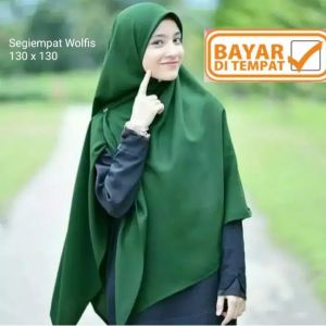 Artamika Jilbab SEGIEMPAT 130 x 130 syari wolfis hijab square terbaru murah