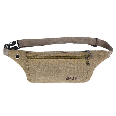 Tas Pinggang Waistbag Sport Bahan Kanvas / Tas Pinggang Sport Waistbag Bahan Kanvas / Waistbag Dengan Belt