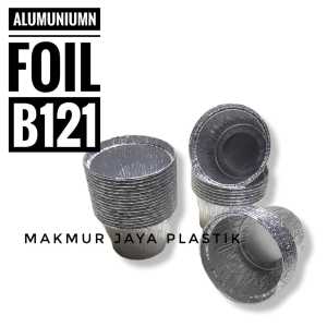Cetakan Kue Aluminium Foil B121 – Loyang Mini Kukus Panggang Bulat 7 cm x 5 cm
