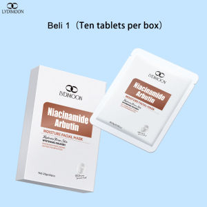 LYDIMOON  Niacinamide Arbutin Whitening Mask |Whitening Mask | Brightening Treatment | Fades Dark Spots & Acne Marks | Intense Hydration | For Dull & Uneven Skin | Glass Skin Effect | Zero Irritation |  Tencel Mask