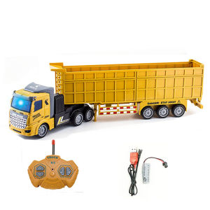 Remote Control Dump Truck 36cm RC Semi-mounted Construction Truck Transport Dump Beko di cas Mainan anak