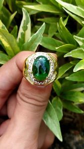 Cincin Batu Bacan Doko Crystal Natural (High Quality)