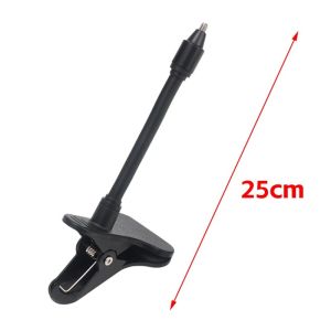 ที่หนีบขาตั้งโทรศัพท์และ Apple Watch ยึดเว็บแคมแบบเจาะได้ยาว41ซม. สำหรับ1/4สกรูไฟสำหรับกล้องสำหรับการสตรีมสดสำหรับหน้าจอเดสก์ท็อป