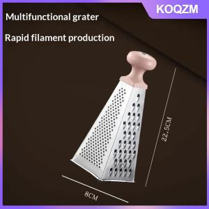 KOQZM Stainless Steel 4-Sides Multi-Function Vegetable Slicer Kitchen Tool Box Grater Multipurpose Kitchen Grater