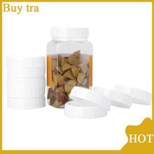 [Buytra] ฝาปิดขวดน้ำดื่มบรรจุกระป๋องเมสันสีขาวขนาด70มม. 86มม. ฝาปิดพลาสติกเส้นผ่านศูนย์กลางด้านในฝาปิดแบบไม่มีโครงสำหรับเปลี่ยนขนาด10ชิ้น