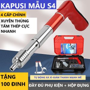 Máy Bắn Đinh Hạt Nổ Mẫu Mới Nhất 2025 Bắn Đinh Bê Tông S4 ( Tặng Kèm 100 Đinh )