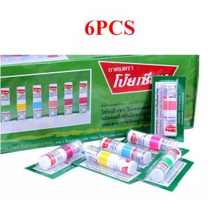 6pc/3pc Original Poy Sian Inhaler 2in1 Green Inhaler Menthol Refreshing Random color 6pcs [COD]Original Thailand POY-SIAN 2 In 1 Inhaler Menthol Inhaler with Herbal Mint Smell Poysian