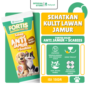 Holycatlabs FORTIS Salep Jamur Kucing Anjing Scabies Ringworm Gatal Gudik Koreng Ampuh