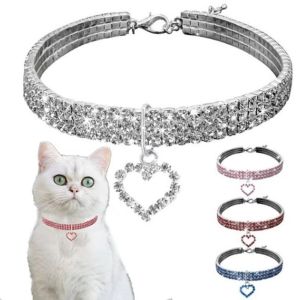 MIRELINA Adjustable Cat Collar Necklace Decorative Pendant Pet Supplies Pet Neck Collar Anti-Strangling Design Puppy Necklace For Cat Dog