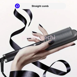 Hair Straightener FH909 Hair Straightener Brush (Hair Straightener Comb for Women & Men) Hair Straightener (random color)