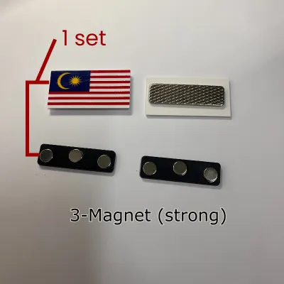 Magnet Malaysia Badge Lencana Jalur Gemilang Bendera Malaysia Magnetic Iron On Sticker