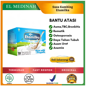 ETAMILKU - Susu Kambing Etawa Bubuk ETAMILKU BPOM Asli | Goat Milk plus Propolis Beepollen Madu