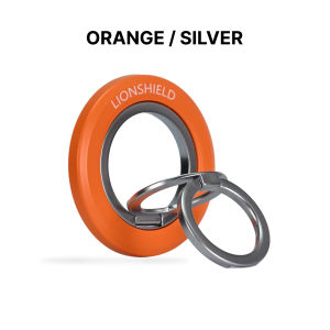 (SG) LionShield Auren Dual Magnetic Grip Stand 360° Rotating MgSafe Phone Ring Holder Compatible with iPhone / Android