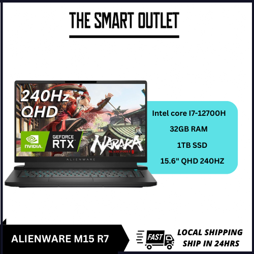 DELL ALIENWARE M15 R7 i7-12700H 32GB 1TB RTX3080 15.6 QHD 240HZ LAPTOP ...