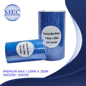 Premium Wax Barcode Ribbon Inside 110mm x 300M