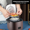 [Dikirim dr jakarta+COD][Popular] Rice cooker populer minimalis portable uk 0.8L cukup untuk 2-3 orang, bisa untuk steam maupun masak. 