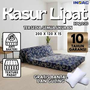 [ 120 x 15 ] Kasur Lipat Busa Inoac Eoq D20 No 4 Tebal 15 cm Ukuran 200x120x15 cm Bonus Bantal Garansi 10 Tahun - Inoac Store