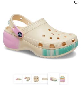 CrocsFanClub - Sục classic đế cao gót hồng cho nữ - Pb213