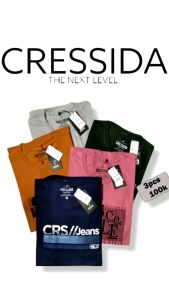 MURAH PAKET 3 PCS Kaos Cressida pria 100 3pcs | kaos pria distro bandung | kaos cressida pria terbaru | Kaos T-Shirt distro pria bandung murah bahan tebal | Kaos pria dewasa 3 pcs 100 | T Shirt Pria Casual Preimum | kaos pria keren
