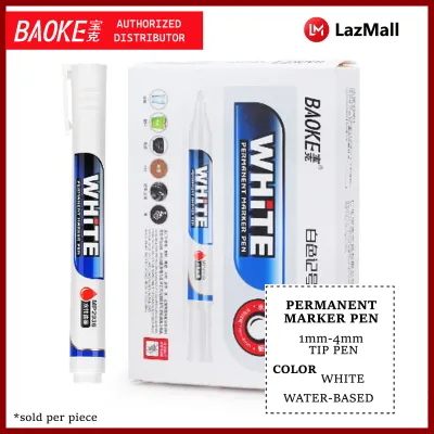 White Permanent Marker Pen Water-Based White Ink