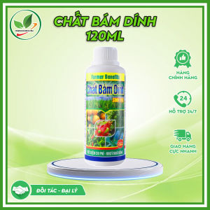 Chất bám dính sinh học hữu cơ. Chai 120ml. Hỗ trợ thuoc tăng tác dụng phòng và tri sâu bệnh bọ trĩ rệp sáp.