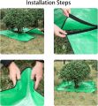 moonoom Landscape Tarp for Trimming, 78.7"x78.7" Pruning Tarp with 12 inch Hole, Waterproof Bush Trimming Tarp Shrub Trimming Catcher with Four Corner Buckles for Easy Fastening and Leaf Collection. 