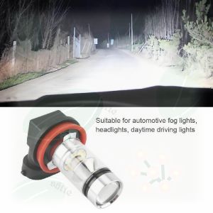 AUXITO 2Pcs H11/H8/H16 LED Fog Light – 3000K Amber Yellow 6000 Lumens High Brightness for Car & Motorcycle