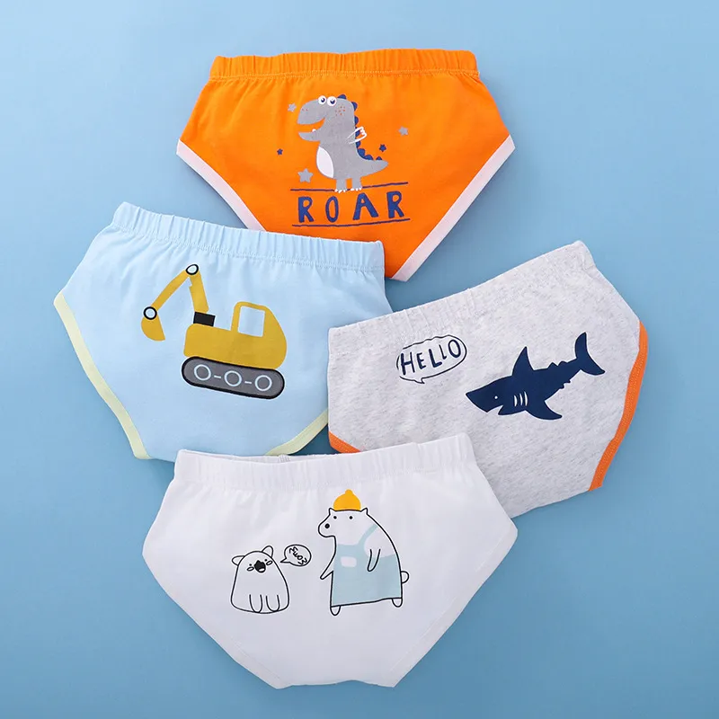 Child Brief Cartoon Boxer Shorts Cotton Underpants Custom Lingerie